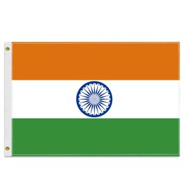 30×45 CM India Flag,12×18 inch Small 100D Indian Outdoor Banner,Tiny Doube Side Printing Decor For Boat Car Marking Patio Garden With Brass Gromment