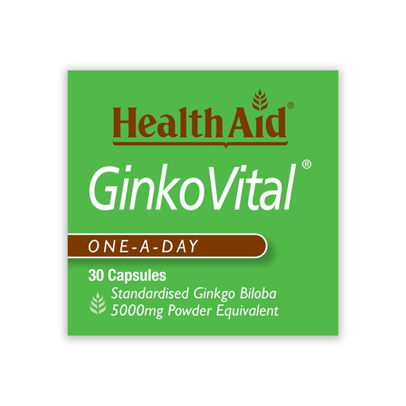 HealthAid Ginko Vital (Ginkgo Biloba) 30 Capsules