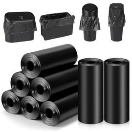 Accmor Mini Trash Bags for Car 8 Rolls/120 Counts, Small Leak-Proof Car Garbage Bin Bag Multipurpose for Auto Waste Can & Desktop, Disposable Cars Litter Accessories (Vehicle Dustbin is not Included)