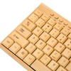Bamboo Keyboard and Mouse, 2.4GHz Computer Devices with USB Receiver,