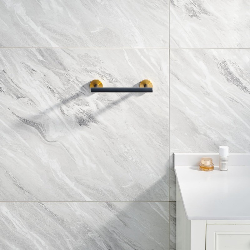 Miyili Small Kitchen Towel Bar 9 Inch Stainless Steel Cabinet