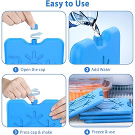 DWFEYOI 2PCS Kühlakkus 200ml Kühlelemente Für Kühltasche Kühlbox Kühlakku Kühlpads Freeze Packs für Reisen und Camping,Kühlakkus Kühltasche, Wiederverwendbare Kühlelemente, Ultradünner Kühlelement