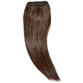 Chear European Silky Straight Weft Human Hair Extension with Premium Blend Weave Number 4, Medium Dark Brown 14-Inch