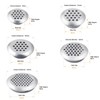 Leliafleury 20Pcs Air Vent Louver Round Ventilation Grilles Mesh Hole