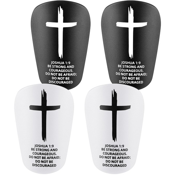 PullCrease 2 Pairs Mini Soccer Shin Guards Christian Faith 3.15