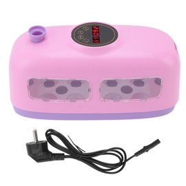 Egg Incubator Manual Turning Mini Train Eggs Hatching Machine with LED Lighting   Rose Red