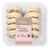 Frosted Sugar Cookies - White - 13.5oz/10ct - FrostyDelights Sugar