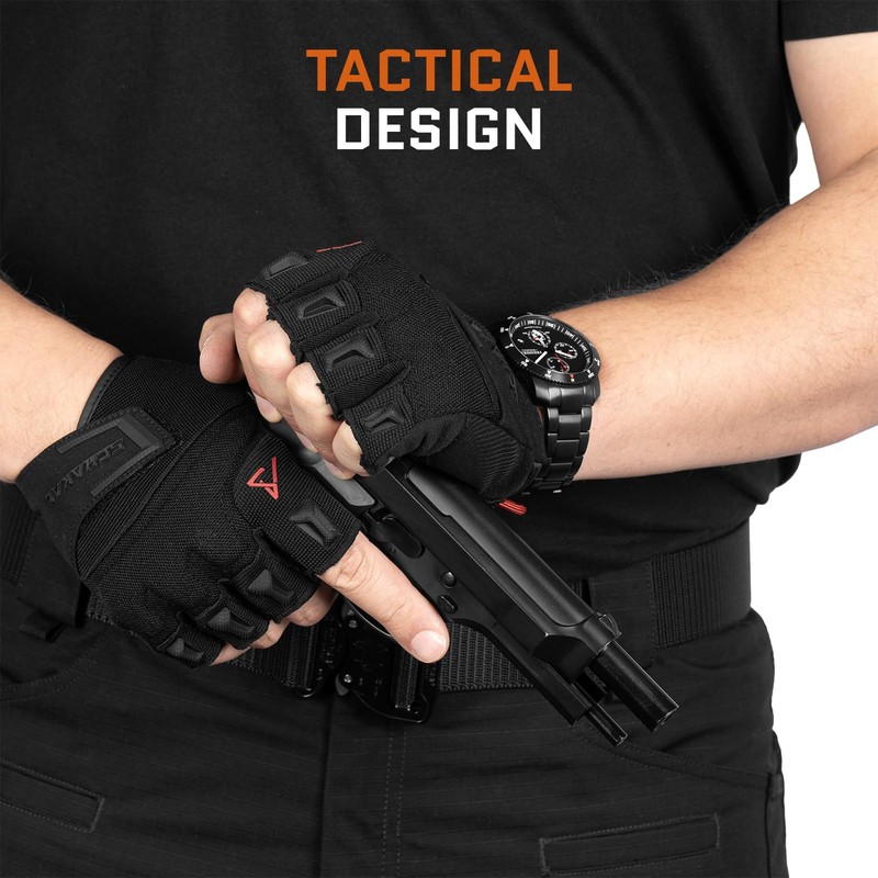 ACE Schakal Fingerless Gloves - Tactical Gloves without Fingers -