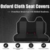 EDIETH Front Bench Seat Covers with Molded Headrests for Ford