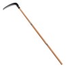 EcoDigiLife Solid Wood Long Handle Weeding Sickle, 30cm Extended Blade