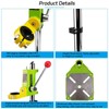 AeKeatDa Floor Drill Press Stand for Hand Drill, 90 Degree