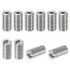 PATIKIL Thread Adapters Sleeve Reducing Nut, 10 Pcs M8*1.25 Male