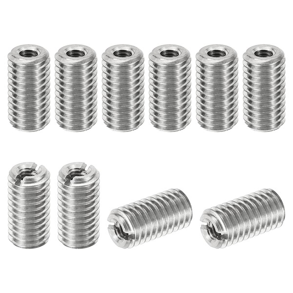 PATIKIL Thread Adapters Sleeve Reducing Nut, 10 Pcs M8*1.25 Male