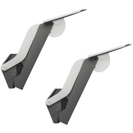 Gedotec Folding console for kitchen cupboard, 1 set, flap support, anthracite, free space, model E, 3.2-13.4 kg, complete set, folding hinge, hinge for folding table, flap fitting furniture