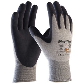 ATG MaxiFlex Elite ESD 34-774B Assembly Gloves Light Grey/Black 10