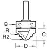 Trend CraftPro Ogee Panel Router Cutter Bit, 1/2 Inch Shank,