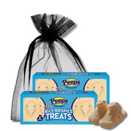 Rice Krispy Treat Peeps - Perfect Easter Basket Stuffer - Gift Pack of 2, 5 Count Boxes By Lyza's Sweets & Treats