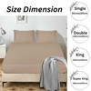 APEX FURNISHINGS Double Fitted Sheet, Beige, 100% Egyptian Cotton deep