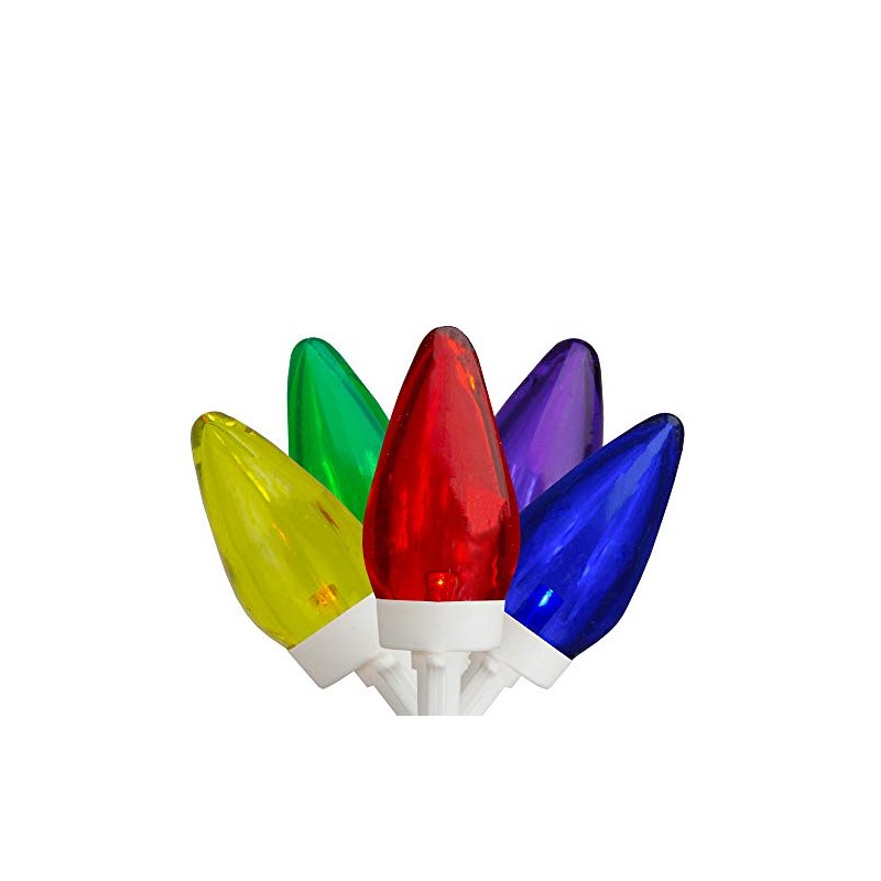 Northlight 25 Count Multi-Color LED C7 Christmas Lights, 16 ft
