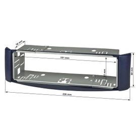 Sound-way - Single 1 DIN Car Radio Stereo, in dash 1 DIN Front Panel Frame compatible with Smart Fortwo 1998-2007