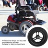 Wheelchair Caster Wheels Electric No Inflation Polyurethane 6001 Bearing Hole