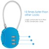 Yuikome 2 Pack Number Lock 3 Digit Waterproof Outdoor Padlock