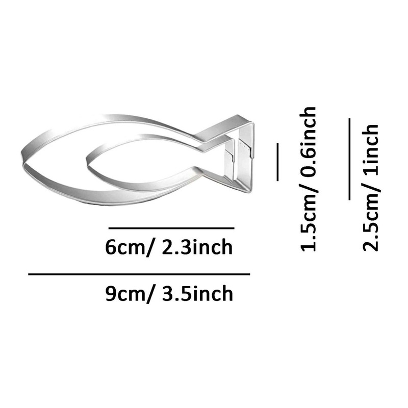 WJSYSHOP Salmon Fish Cookie Cutter