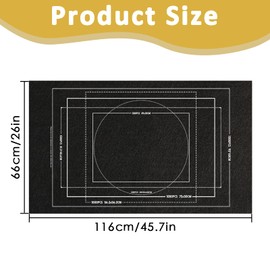 1Pcs Jigsaw Roll, Jigsaw Mat Roll, Puzzle Mats for Jigsaws 1500, Puzzle Saver Pad Jigsaw Puzzle Storage Mats for Adults And Kids (Black,Can Hold 1500 Piece Puzzle)