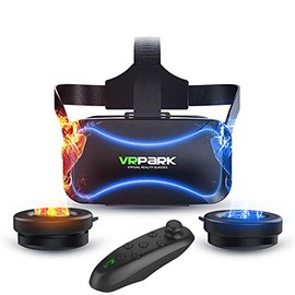 Auriculares de realidad virtual compatible iOSPC, gafas de realidad virtual HD con protección ocular universal - Juega tus mejores juegos móviles 360 