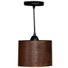 Premier Copper Products Hand Hammered Copper 8" Oval Cylinder Pendant