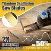 Hiinny 60PCS Oscillating Tool Blades, Professional Universal Titanium Oscillating Saw