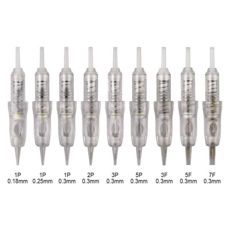 Pack of 20 Disposable Needles Permanent Make-Up Tattoo Needles Case