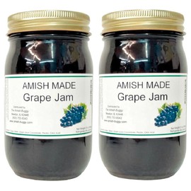 Amish Grape Jam - Two 18 Oz Jars