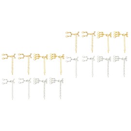 NUOBESTY 16pcs Multi Strand Lock Connectors for Jewelry Making Lightweight Clasp for Necklaces and Bracelets Necklace Connectors Easy to Use Jewelry Findings