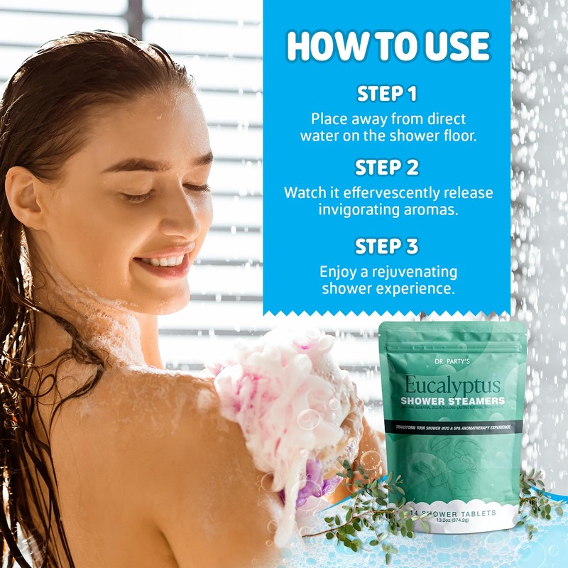 Shower Steamer - 5 Different scents - 14 Tablets per