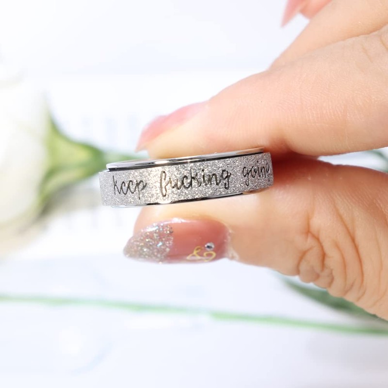 Fidget Toys Adults Anxiety Ring Fidget Spinner Ring Women Men