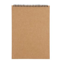 A3/A4 Sketchpad Top Spiral Bound Sketch Book with Kraft Blank Hard Cover 30 Sheets Thick Bleedproof Drawing Paper Pad Unlined Sketch Drawing Art Supplies for Creative Writing Painting Travel Journal