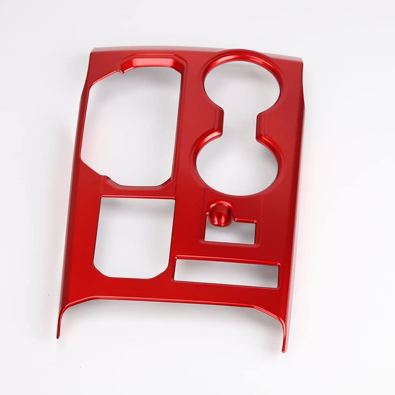 LEXLEY Red Style Gear Shift Frame Console Panel Trims Cover