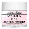 SHEBA NAILS System A Acrylic Nail Powder PINK- 4oz Jar