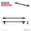 Decoranddecor Verna Traditional T-bar Antique Style Cabinet Pulls Drawer Handles