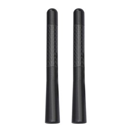 4.7" Short Motorcycle Antenna 2-Pack, Carbon-Fiber Style Stubby Radio Antenna, Aftermarket Replacement for Compatible Touring Motorcycles
