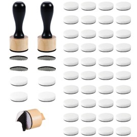 50 Packs Mini Ink Blending Tool Set, 2 Mini Applicator Tools 4pcs Replacement Stickers and 44 Replacement Foam Pads for Scrapbooking Painting Drawing Art SuppliesInk Tools and More HRJZF