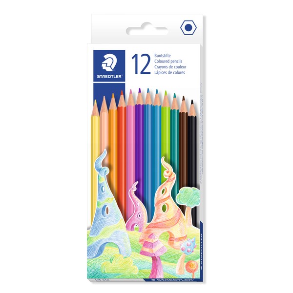 STAEDTLER 175 C12 Wood-Free Coloured Pencils - Assorted Colours (Box of 12)