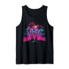 Palm Tree Vaporwave Retrowave Aesthetic Synthwave 80s Beach Tank Top