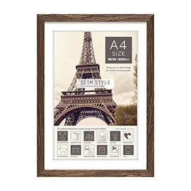 yu-pawa- Slim Style Frame Slim Style Wood Frame A4 Paper uxo-runattoburaun SW – 01203