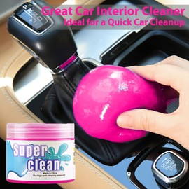 Biyrly Cleaning Gel for Car Detailing Tools,Cleaner Cleaning Slime Car Accessories Keyboard Cleaner,Dust Cleaning Mud for Camera,Printers,Calculator (Pink)