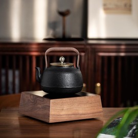 2pcs Wooden Teapot Handle Replacement, Walnut Wood, Comfortable Grip, Fits Glass and Ceramic Teapots, Coffee Color, 5.11 * 3.34 * 0.66inch