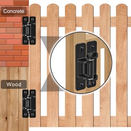 Lifeswel Heavy Duty Gate Hinges, Steel Hinges with Spacer Bearing & Electronic Coated, Removable Bolts for Swing Doors, Driveways & Farm Gates