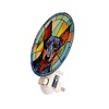 VOUWOWOX Doberman Dog Night Light Stained Glass Style Pet Décor
