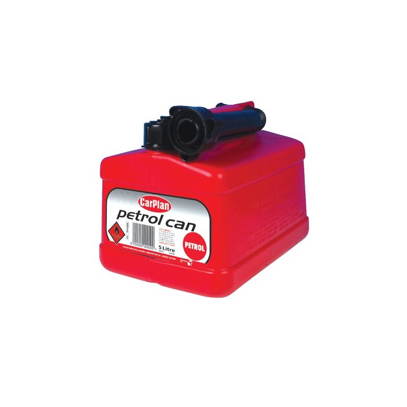 CarPlan Leaded Petrol Fuel Can - Red, 5 Litre